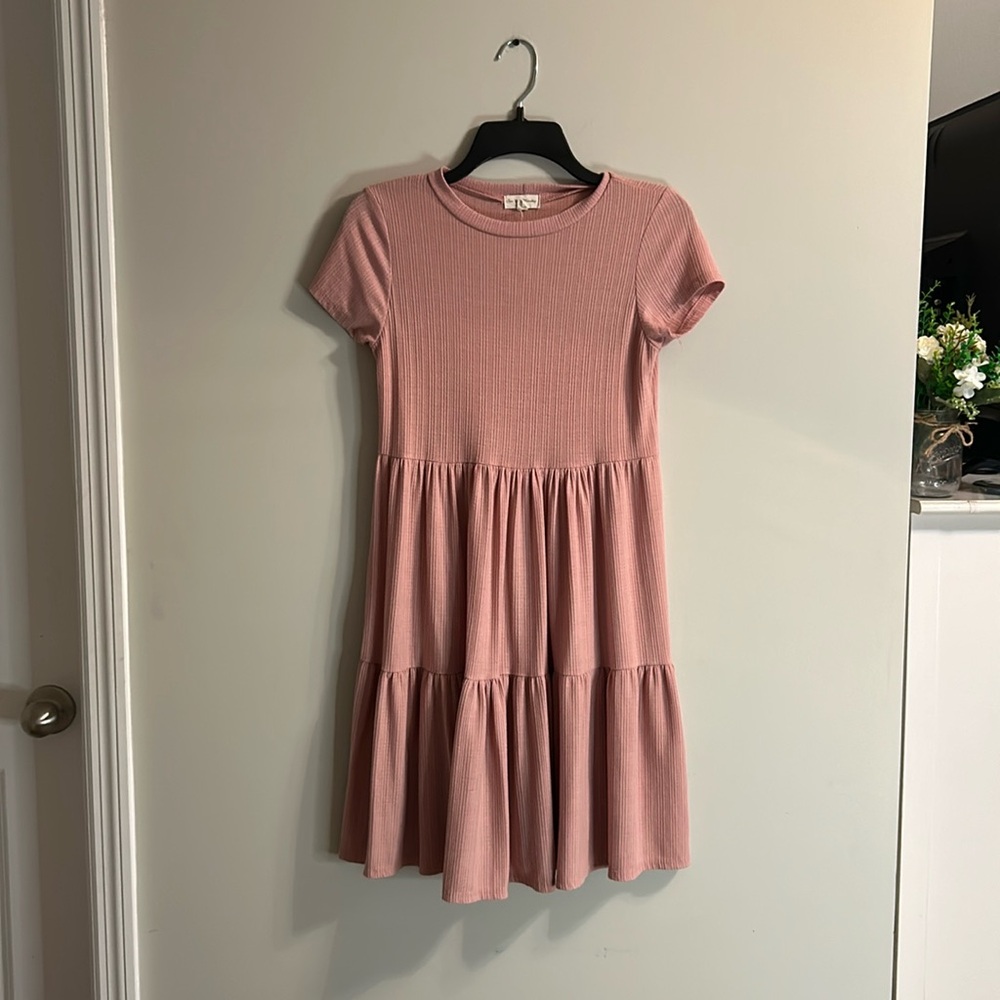 Pink women’s small dress.